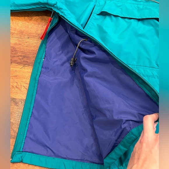 VTG Columbia Mens Medium Hooded Jacket Coat Windbreaker Nylon Packable - Picture 8 of 11